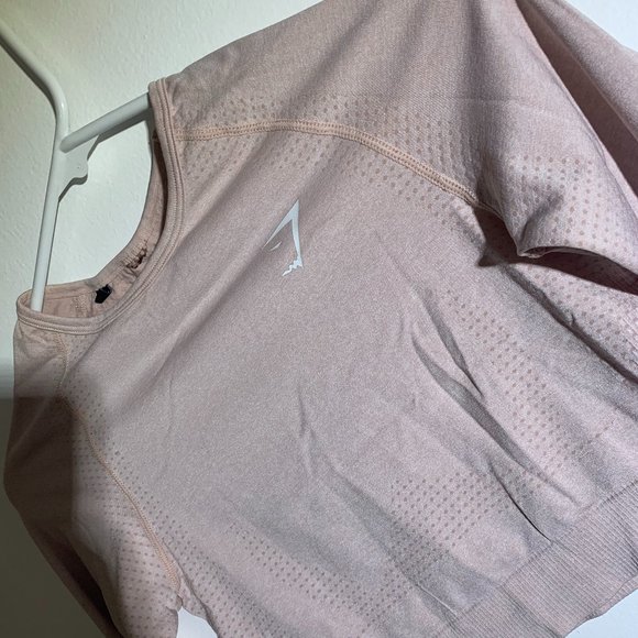Gymshark Light Pink Vital Seamless Longsleeve - Picture 2 of 5